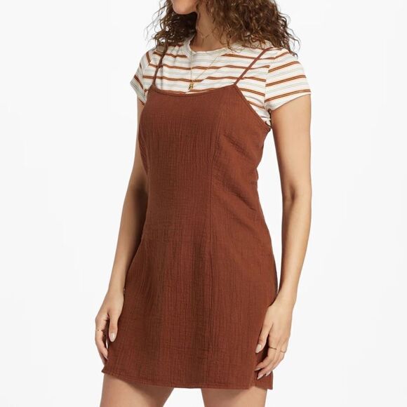 Billabong Stay Awhile Mini Dress - Picture 1 of 4